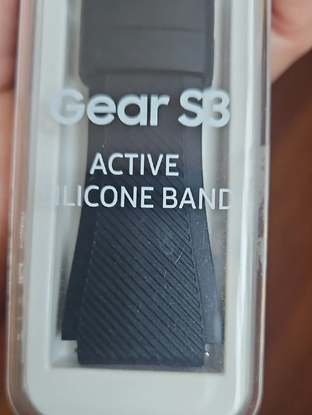 Samsung GEAR S3 Active Silicone Band Black Textured New Sealed